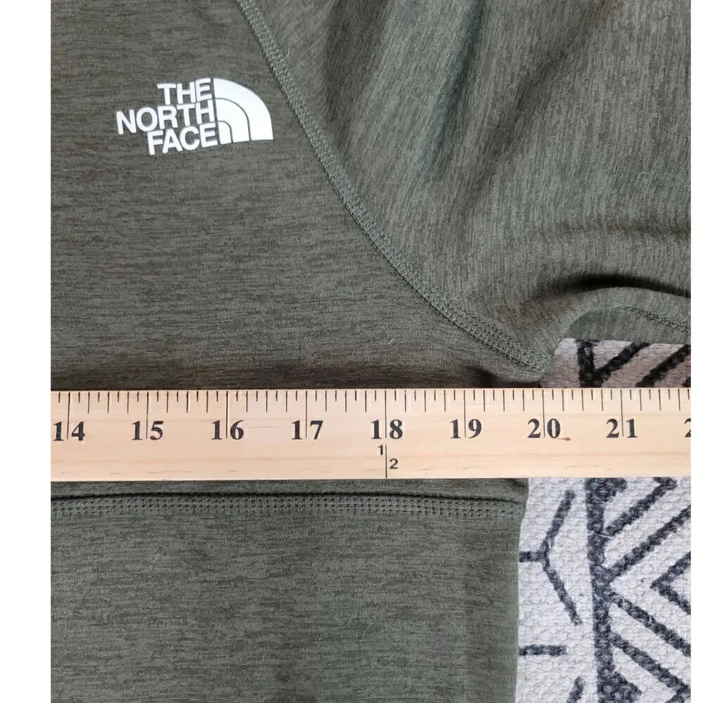 The North Face Canyonland 1/2 Zip Fleece Jacket in Taupe Green Heather, sz Small